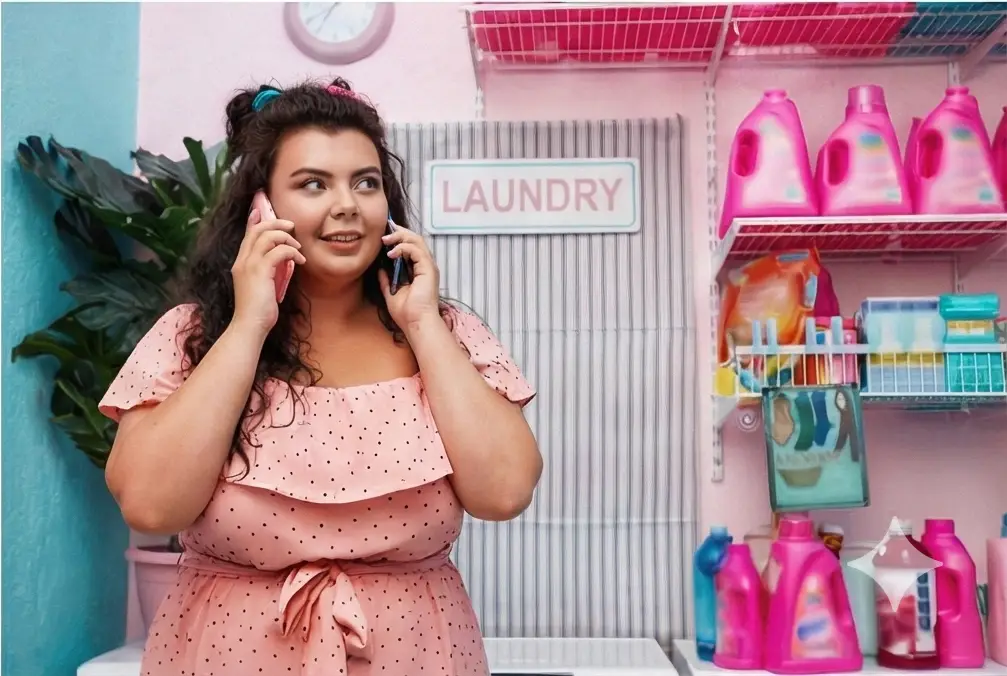 Pink On The Phone